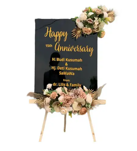 Papan Bunga Akrilik Trembes