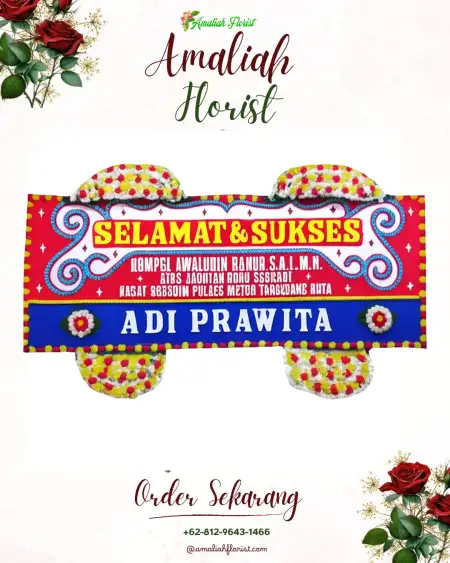 Papan Bunga Ucapan Selamat Trembes